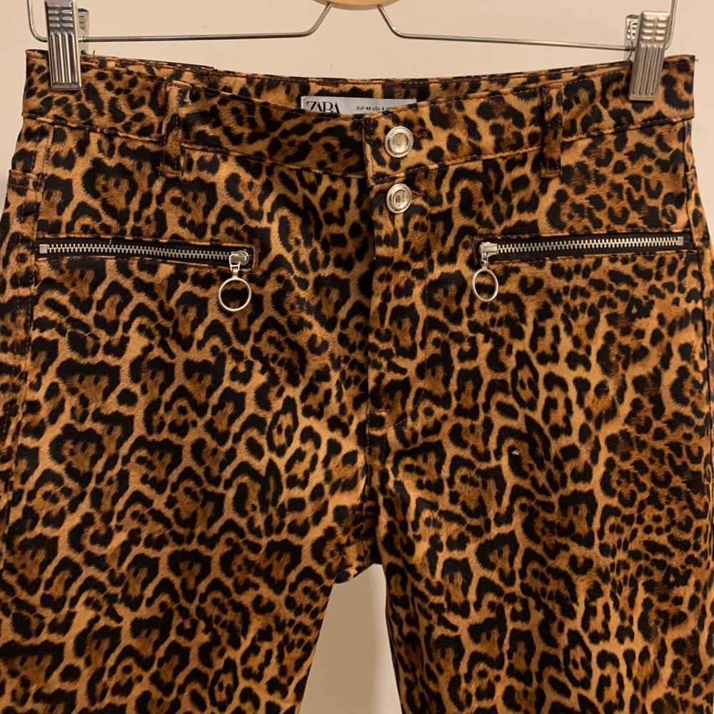 SKINNY LEOPARD PRINT PANTS - NEW